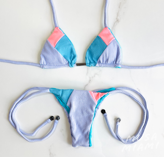 Miami Vice' Traditional Brazilian Bikini with Tie Strings